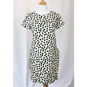 🖤JCrew Black/White Polka Dot Work Dress 4🖤